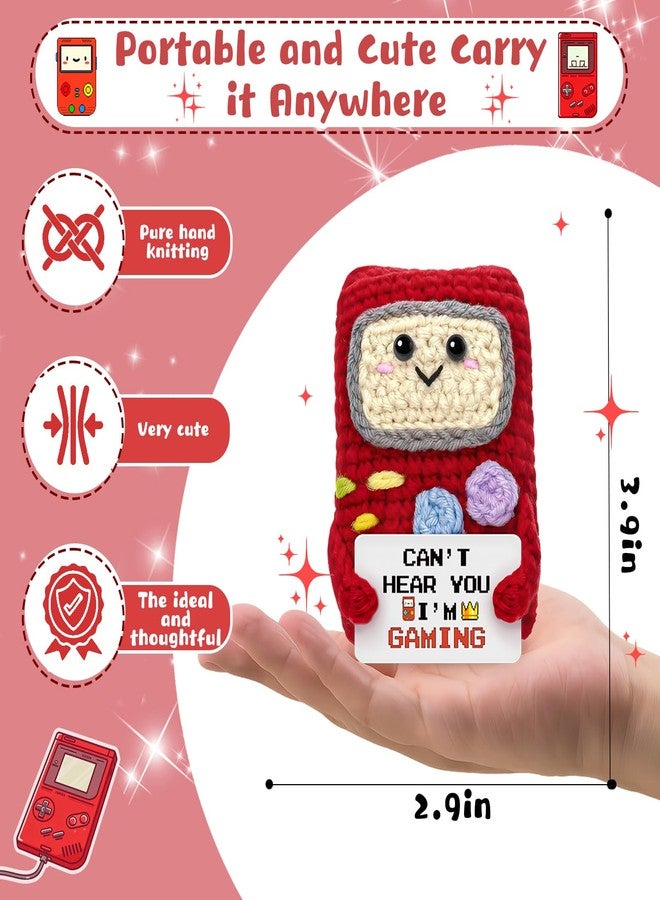 AICHPVOY Crochet Game Controller Son Gifts from Mom Dad for College Guys Valentines Day Gifts for Son from Mom Handmade Crochet Desktop Doll Christmas Birthday Fathers Day Graduation Gift - Image 2